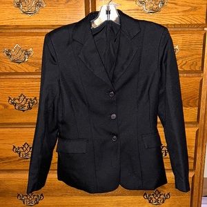Classic Black Women's Blazer Jacket - Tailored Suit Coat